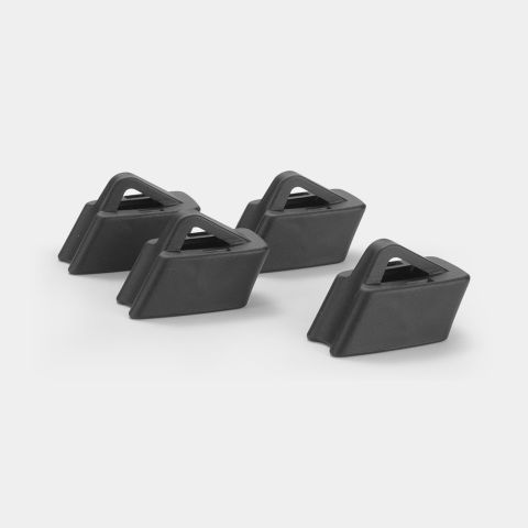 Tapas tendedero Rotary Juego de 4 - Black