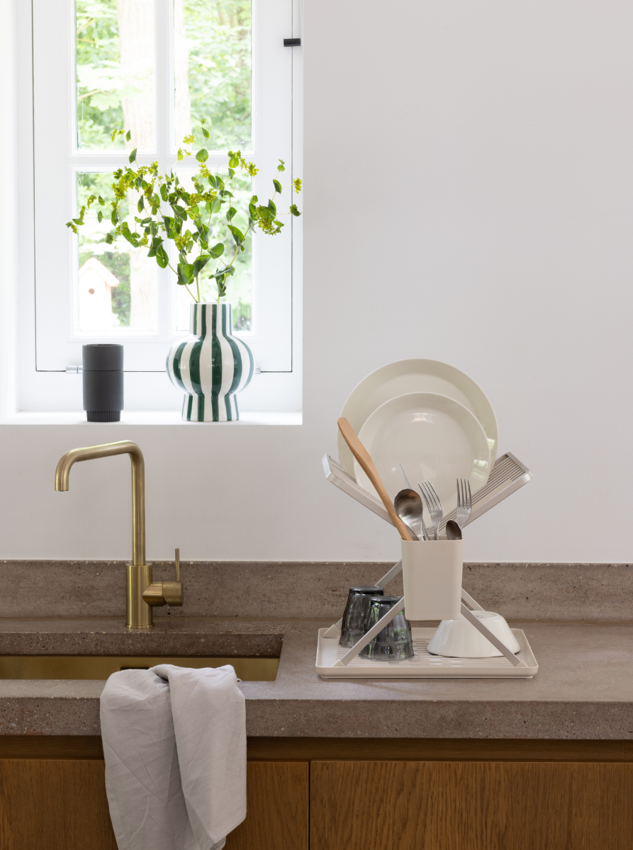 Inklapbaar afdruiprek SinkSide, Small - Soft Beige