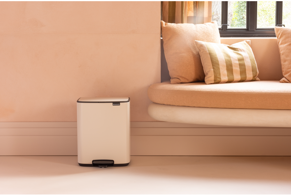 Cubo pedal Bo 12 litros - Soft Beige