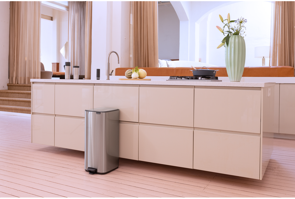 Bo Pedaalemmer 30 liter - Matt Steel Fingerprint Proof