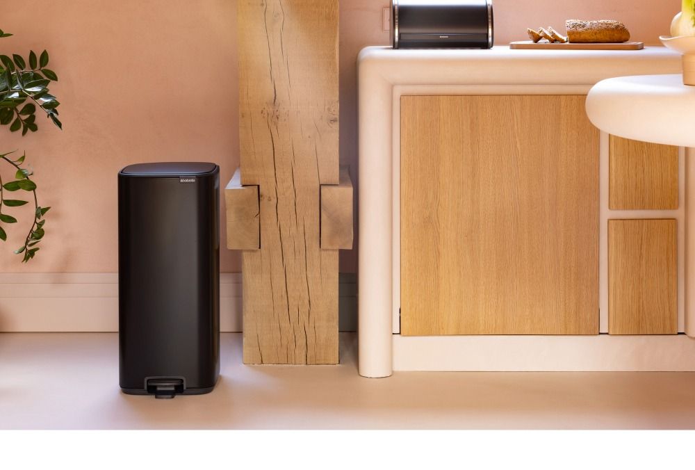 Cubo pedal Bo 30 litros - Matt Black