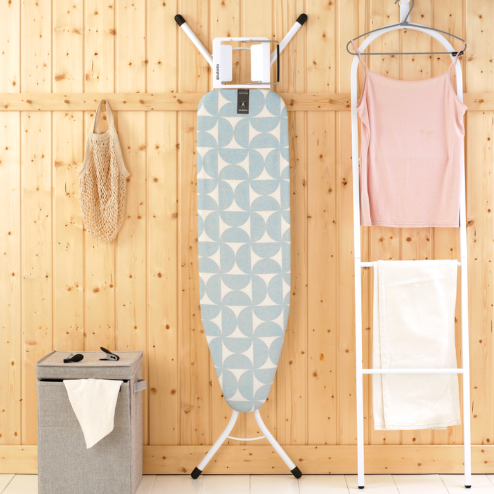 Strijkplank A 110x30 cm, strijkerhouder - Fresh Breeze, Fairtrade katoen