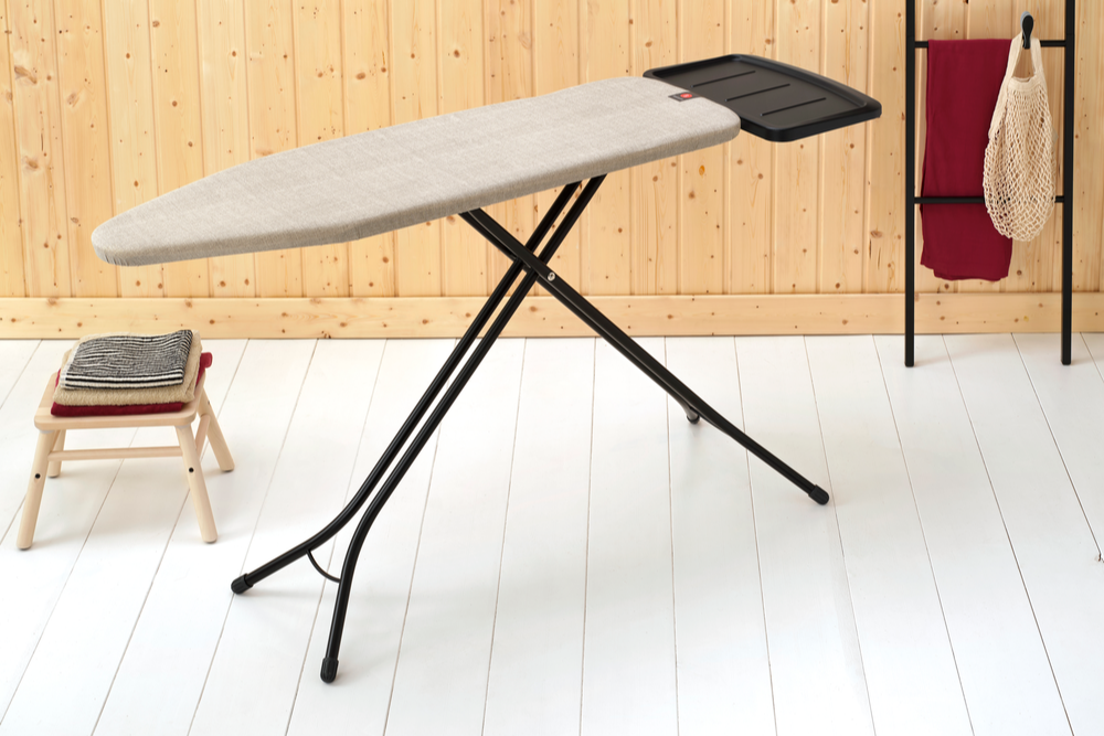Ironing Board B 124 x 38 cm, for Steam Generator - Denim Grey, Fairtrade cotton