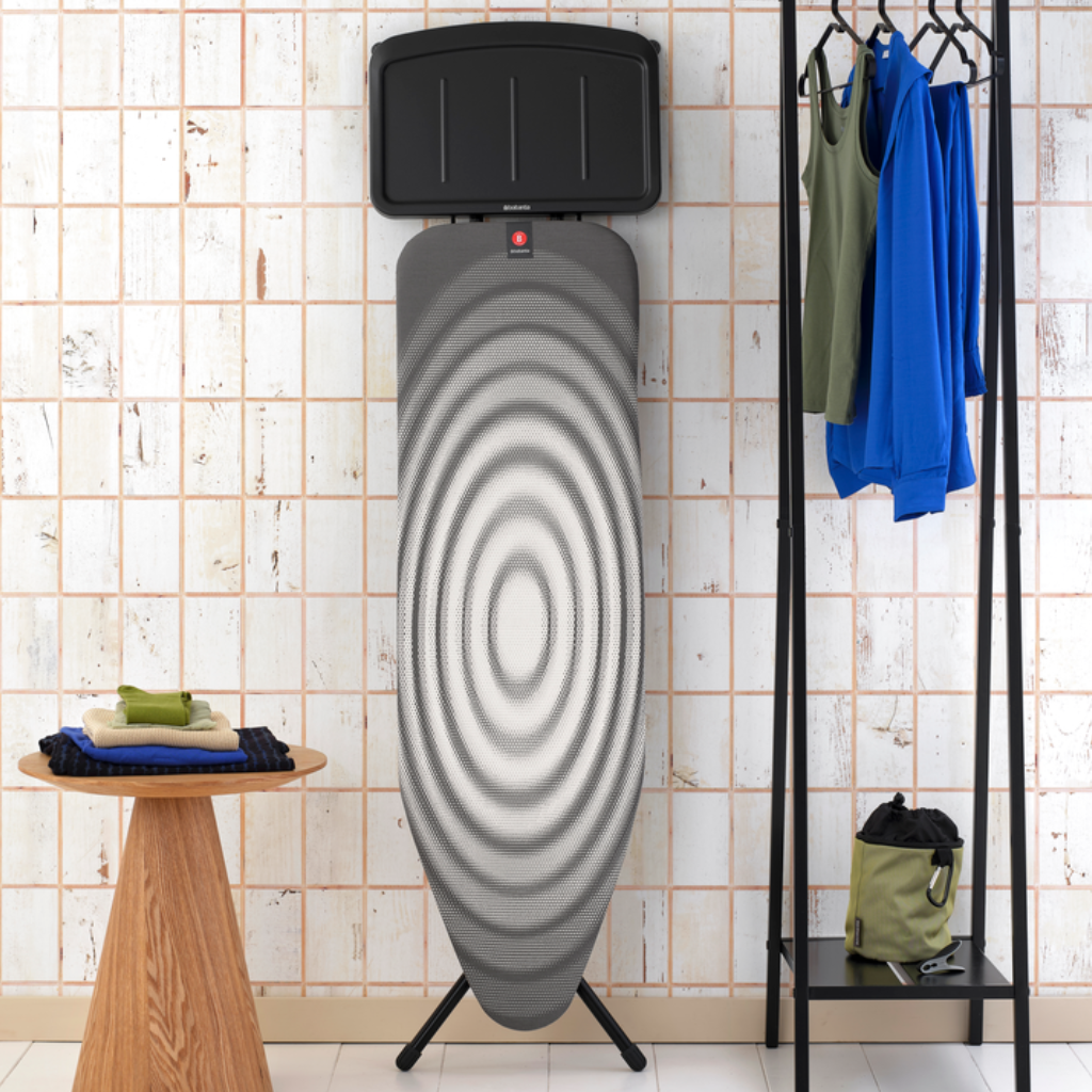 Strijkplank B 124 x 38 cm, voor stoomunit - Titan Oval, Fairtrade katoen