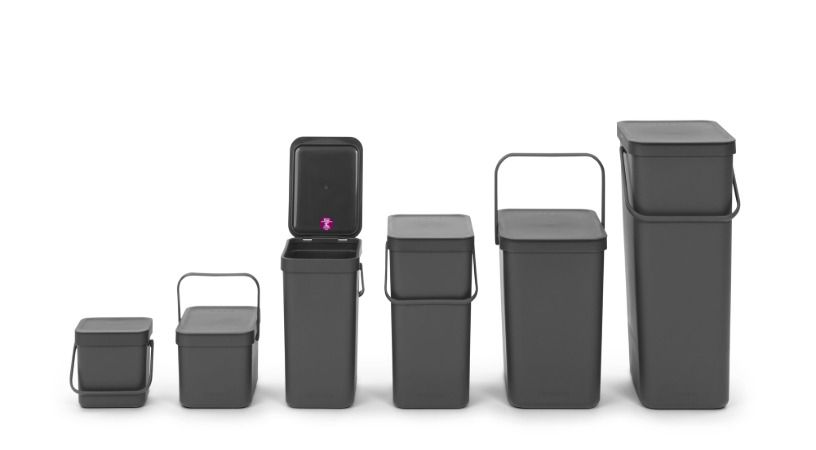 Sort & Go Abfallbehälter 3 Liter - Grey