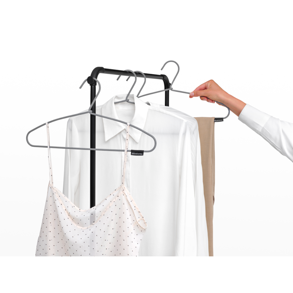 Séchoir HangOn 20 mètres avec portant à cintres - Matt Black