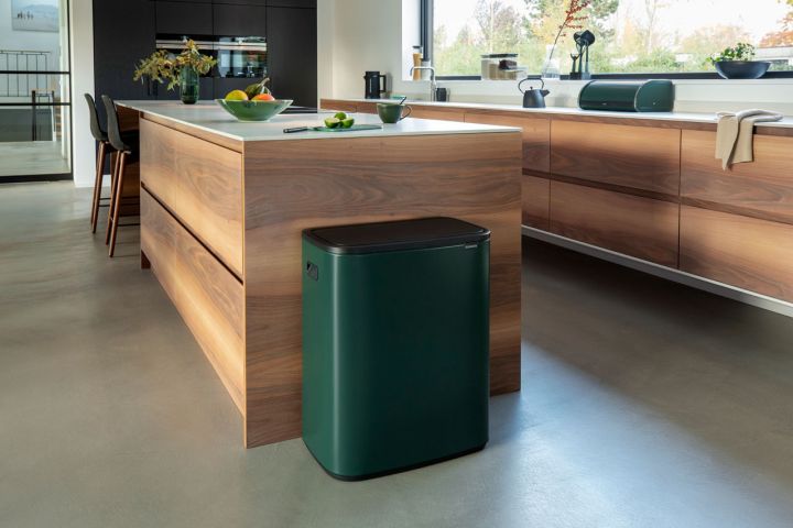 Bo Touch Bin 2 x 30 litre - Pine Green