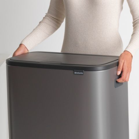 Bo Touch Trash Can 16 gallon (60L) - Platinum