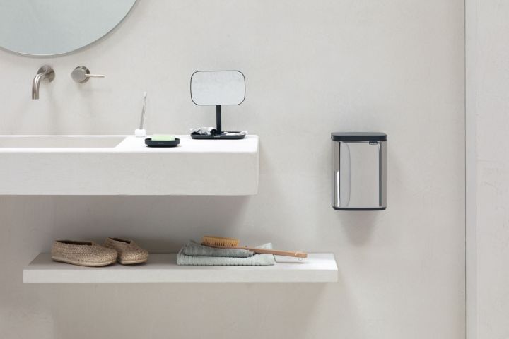 Bo Afvalemmer 4 liter - Brilliant Steel