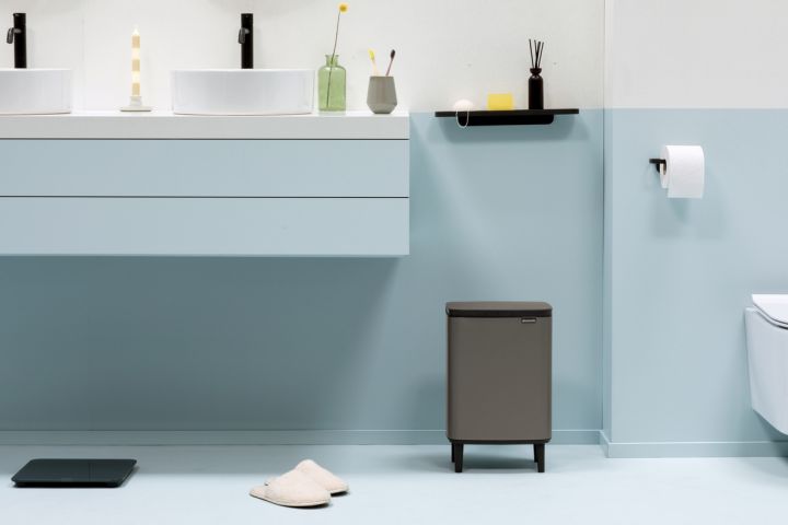 Bo Waste Bin Hi 12L - Platinum