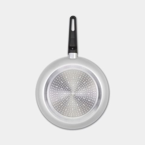 Indu+, patelnia do smażenia 30 cm, powłoka nieprzywierająca - Light Grey