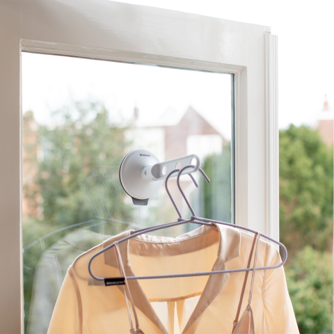 Crochet à cintres avec ventouse Light Grey