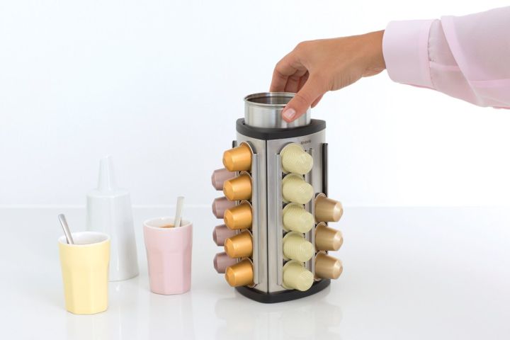 Coffee Capsule Dispenser Matt Steel