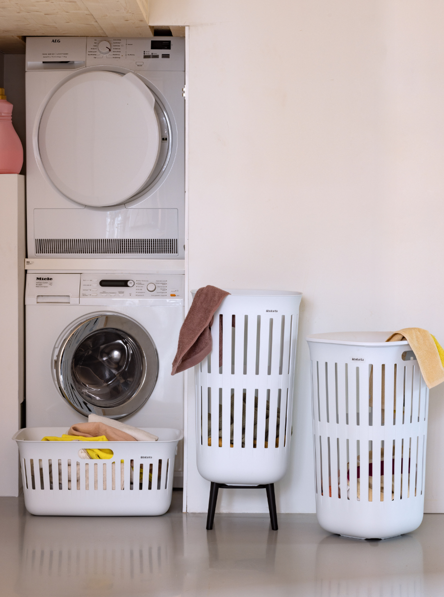 Corbeille à linge Collect-It 55 litres Set of 2 - White