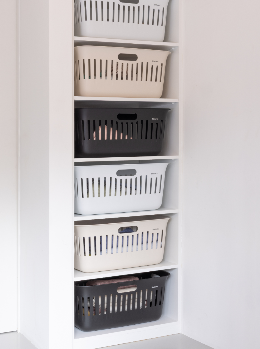 Collect-It Wäschekorb 4 40 Liter, 2-er Set - White