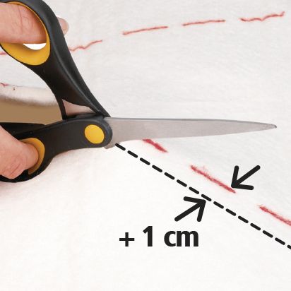 Underlay One Size 135 x 49 cm, Felt - White