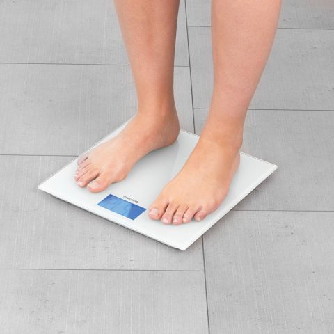 Bathroom Scales Battery Powered - White