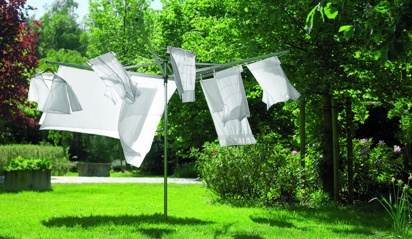 Droogmolen Essential 30 meter, met bodemhuls, Ø 35 mm - Metallic Grey