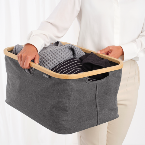 Opvouwbare Wasmand 40 liter - Pepper Black