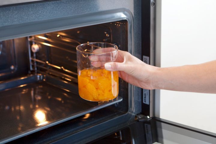 Bote apilable 0,6 litros, vidrio - Dark Grey