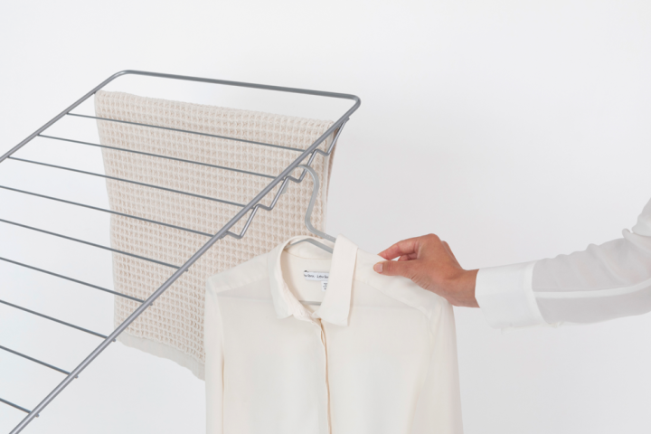 HangOn-Wäscheständer 25 Meter mit Stange - Metallic Grey