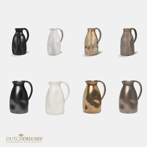 Jarra - Large - Cerámica Negro Mate