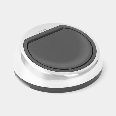 Lid Touch Top Trash Can 13.2 gallons (50L) - Brilliant Steel