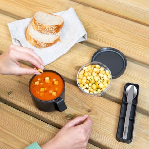 Make & Take Cutlery Set 3 pieces - Dark Grey