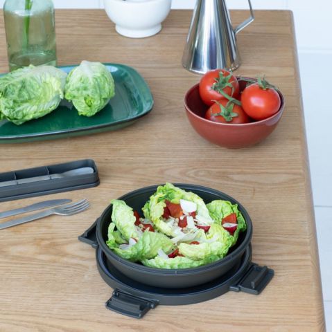 Make & Take Lunchkom 1 liter, kunststof - Dark Grey