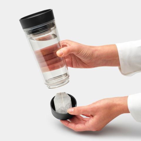 Make & Take Theebeker Dubbelwandig, 0,36L - Dark Grey