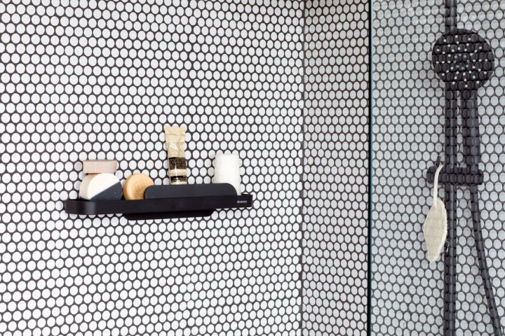 MindSet doucheplanchet met wisser Dark Grey