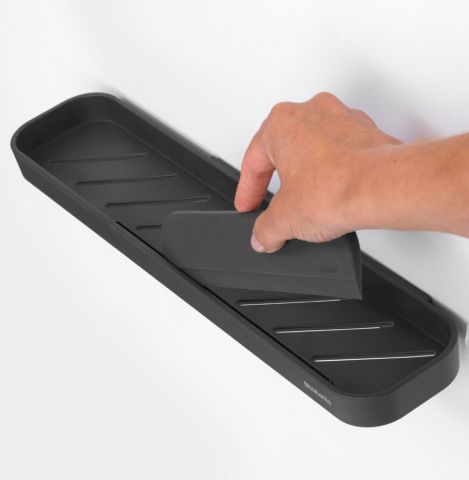 MindSet doucheplanchet met wisser Dark Grey