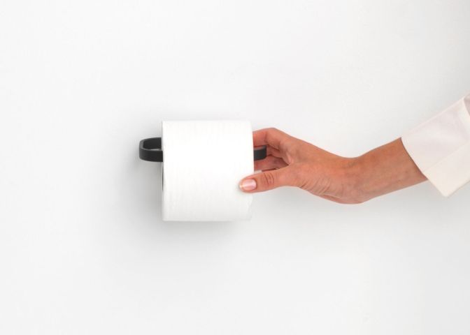 MindSet Toilet Roll Holder Mineral Infinite Grey