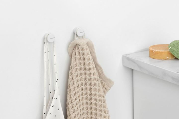 MindSet Crochets à serviettes Lot de 2 - Mineral Fresh White