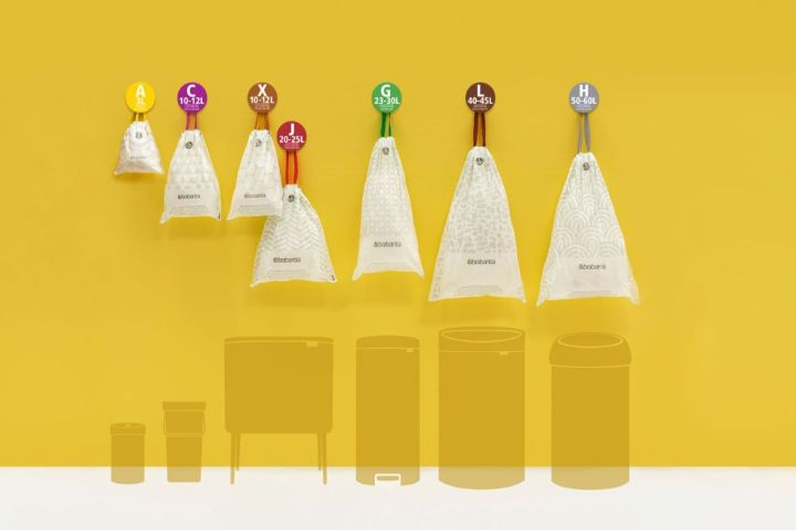 Bolsas de basura PerfectFit código B (5-7 litros), 10 rollos de 20 bolsas