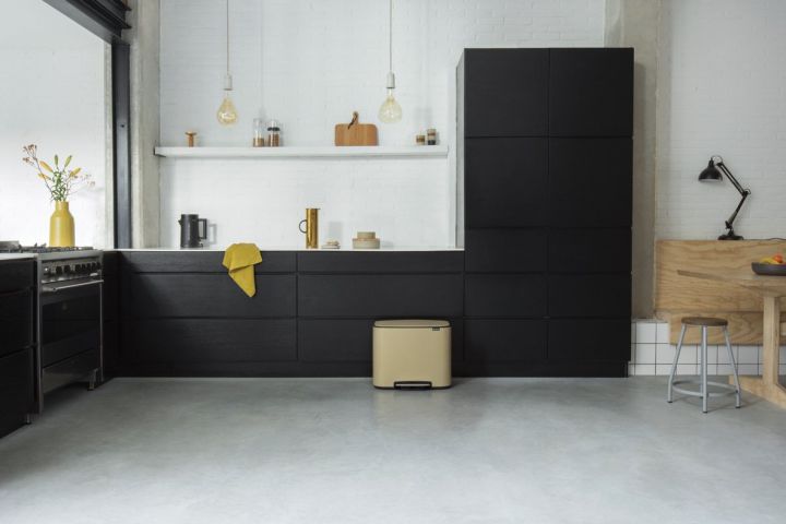 Bo Pedal Bin 11 + 23 litre - Mineral Golden Beach