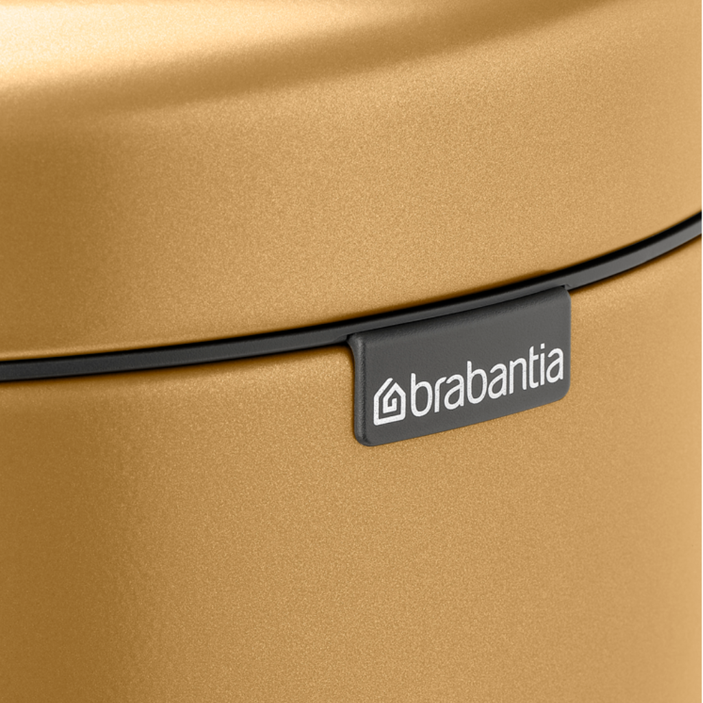 NewIcon Pedal Bin 30 litre - Warm Gold