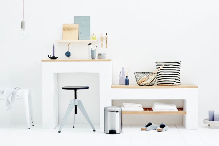 NewIcon Pedal Bin 5 litre - Matt Steel Fingerprint Proof