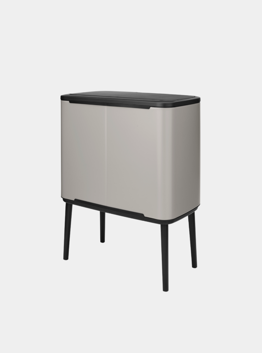 Bo Touch Bin 3 x 11 litre - Soft Grey