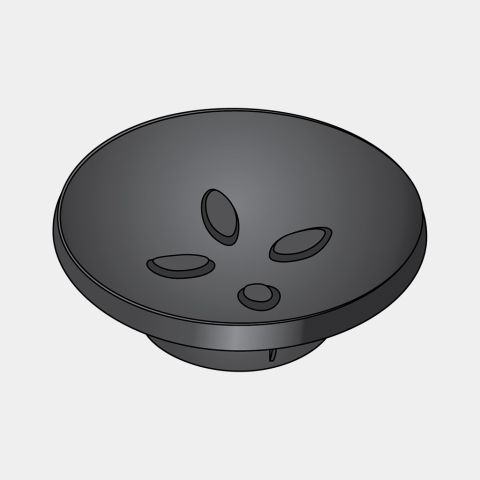 Kunststof zeepbakje - Black