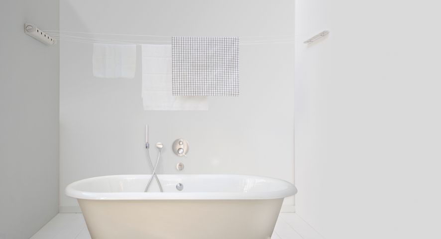 Pull-Out Clothes Line 22 metres - White