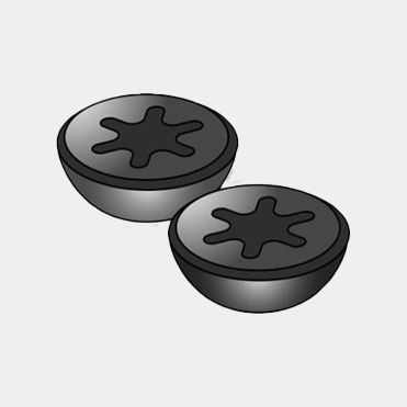 Push Button for WallFix Set of 2 - Black