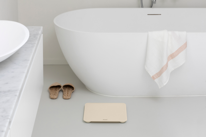 Personenweegschaal ReNew, op batterijen - Soft Beige