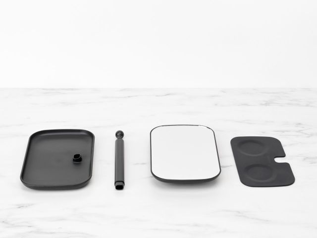 Espejo Con bandeja de almacenaje - Dark Grey