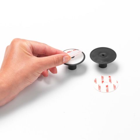 Crochets à serviettes ReNew, kit de 2, vis et papier adhésif inclus - Dark Grey