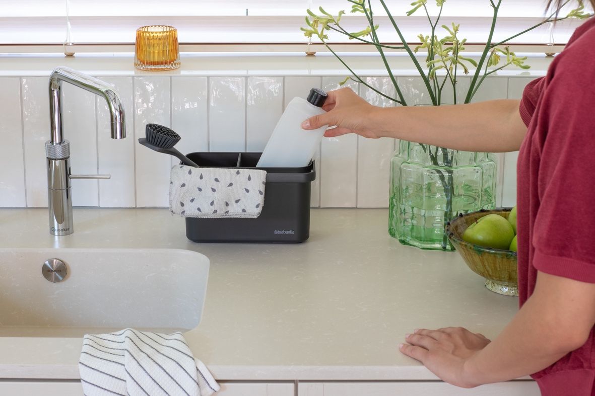 Aanrecht organizer met vaatdoekhouder SinkSide - Dark Grey