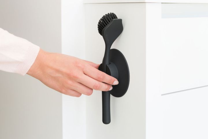 Afwasborstel Met zuignaphouder - Dark Grey