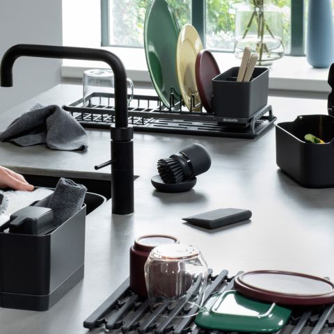 Replacement Dish Brush Set of 2 - Mid Grey