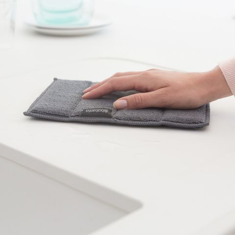 Microvezel Sponsdoekjes Set van 3 - Grey