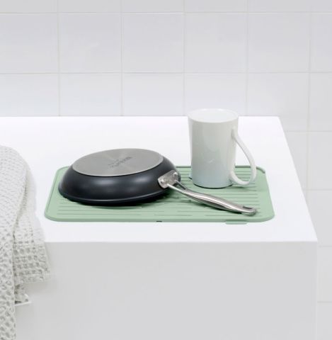 Bandeja secaplatos de silicona SinkSide - Jade Green